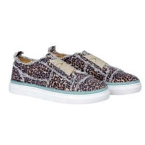 NEW Myra Bag Cosier Elastic Stretch Slip-On Sneakers Cheetah Animal Print Size 8